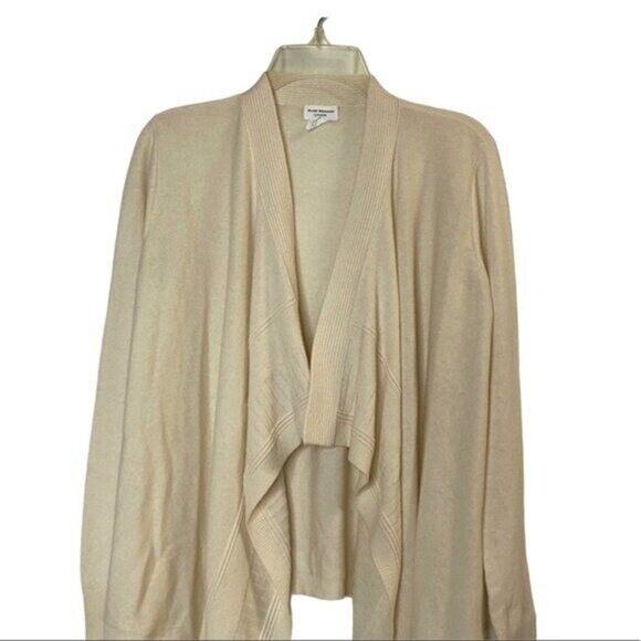 Club Monaco Beige Cashmere wrap cardigan sweater sz XS small knit ribbed - Picture 5 of 12